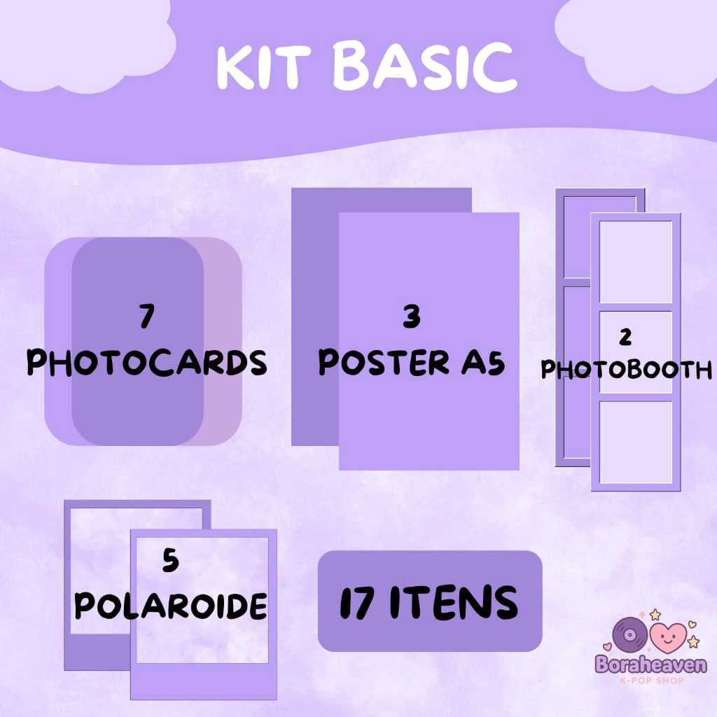 Kit colecionável Personalizado - Kpop - Anime - Atores – photocards e itens exclusivos