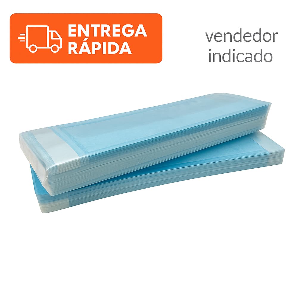 Envelope de Esterilização 9cm x23cm–Autoclave – Ideal para Manicure, Pedicure, Estética e Podologia