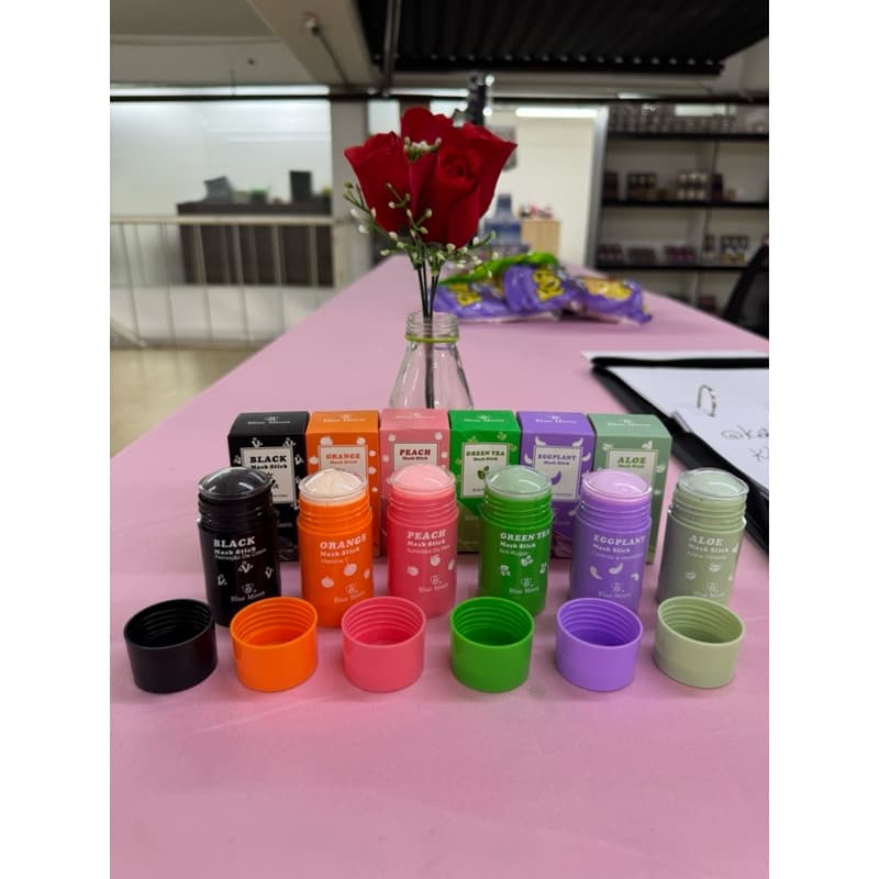 “Máscara Facial Stick Kit 6 Cores Blue Moon Limpeza Hidratação”
