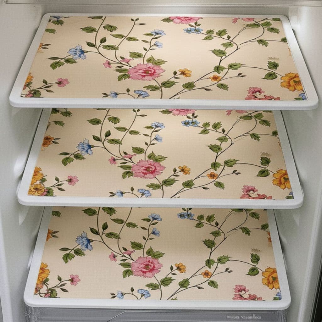 Toalha de Geladeira com 3 -PVC - Kit - Lavável - 46x32cm