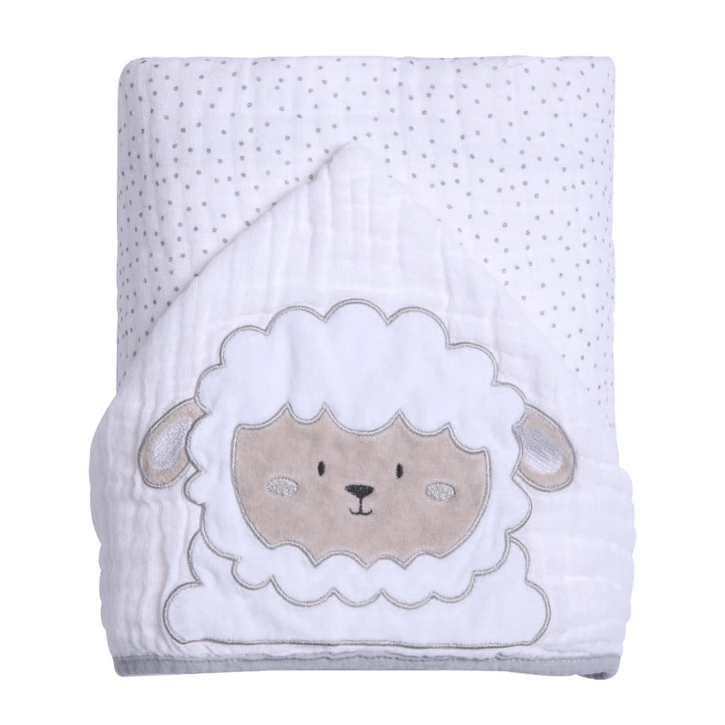 Toalha Papi Friends Soft Infantil Banho Bebê Com Capuz Bordado 90x75cm