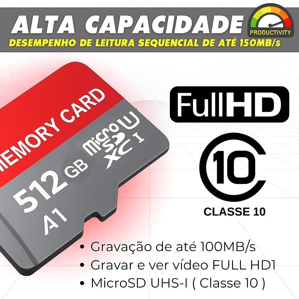 Cartão De Memória Micro 8GB 16GB 32GB 64GB 128GB 256GB 512GB 1TB 2TB