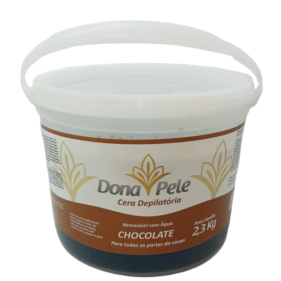Cera Depilatória Dona Pele Chocolate 2,3Kg