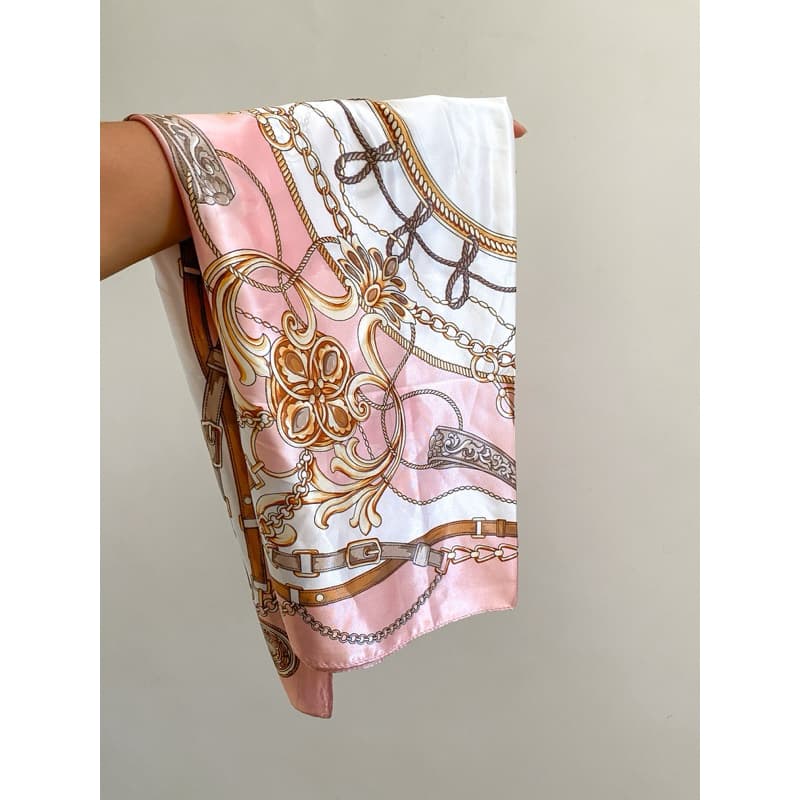 Lenço cetim Cabeleira 90x90 quadrado feminino