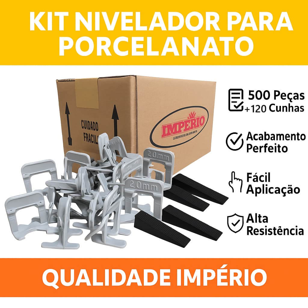 500 Espaçadores + 120 cunhas para Nivelador piso porcelanato clips nas medidas 1mm, 1.5mm, 2mm, 3mm