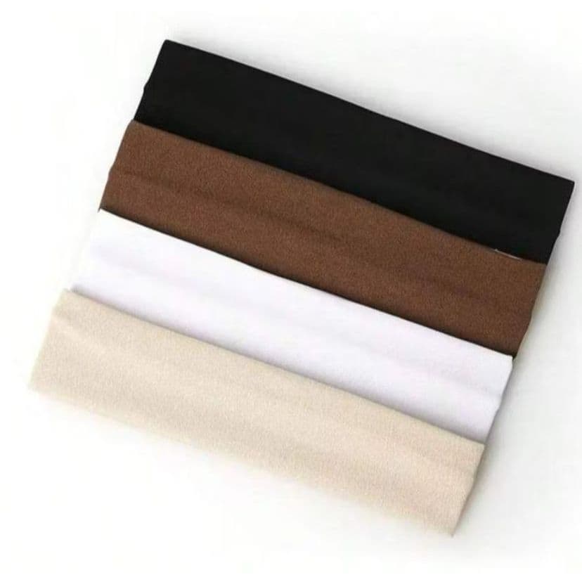 Kit 3 Faixas de Cabelo Feminina Suplex Skin Care e Casual