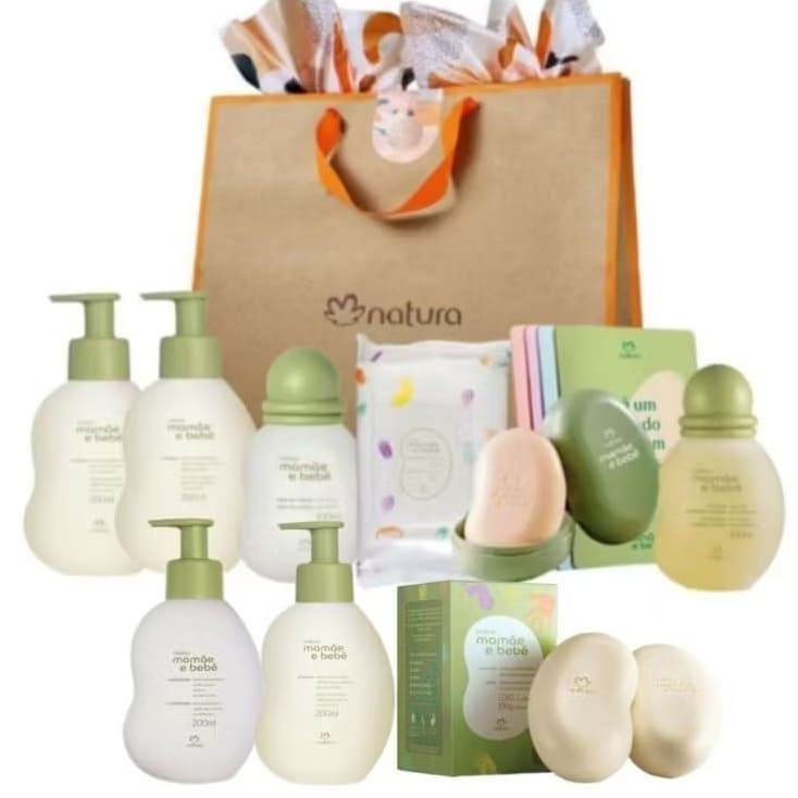 kit Presente Exclusivo Natura Mamãe e bebê completão