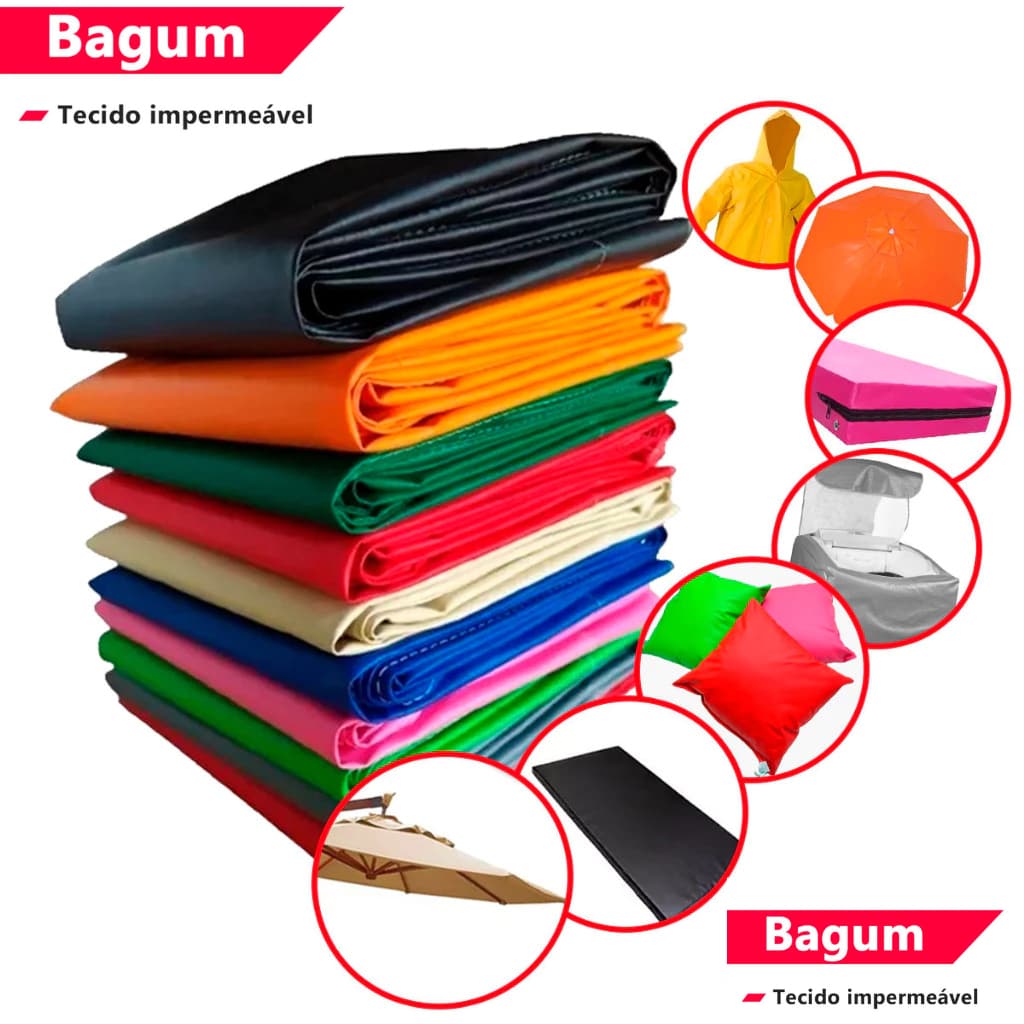 3 METROS de Tecido Bagun Napa Bagum Impermeável para Bolsas Material Escolar a pronta entrega