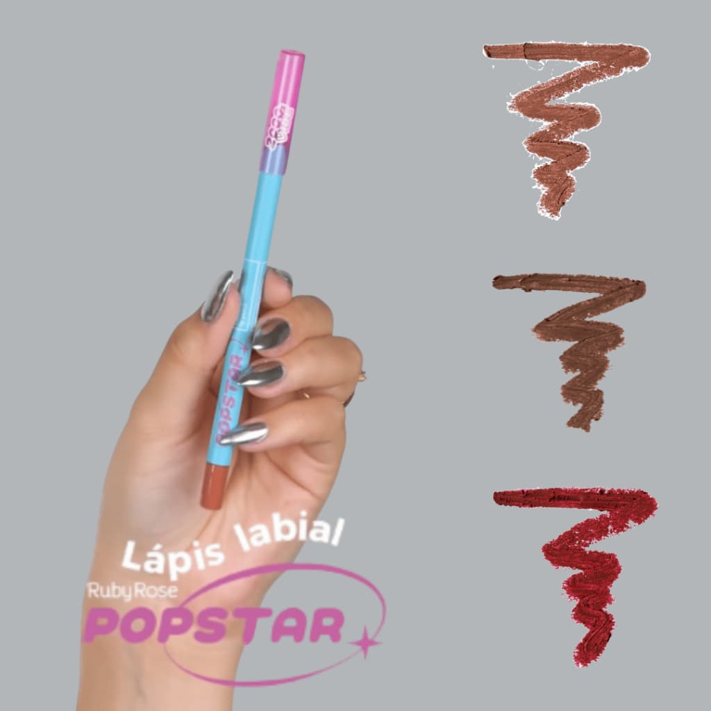 Lápis Labial Apontável Iconic Popstar Ruby Rose Contorno Labial