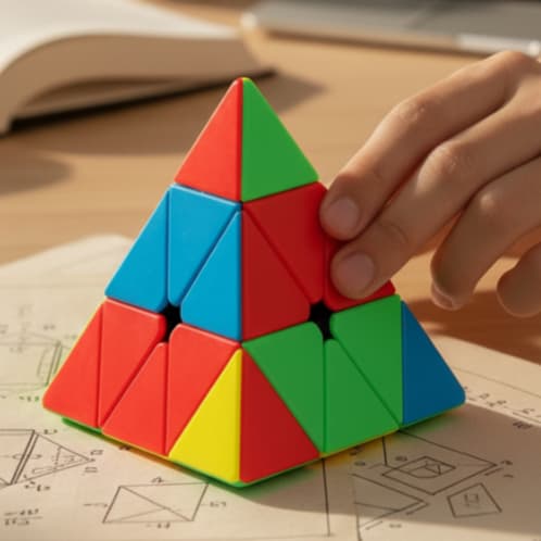 Pirâmide Triângulo Mágico MoYu Profissional Quebra-Cabeça Anti Stress Brinquedo Educativo Cubo