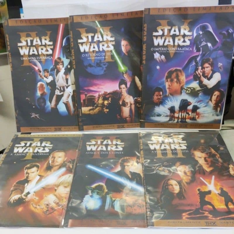 dvd Star Wars kit 6 dvds completo dublado