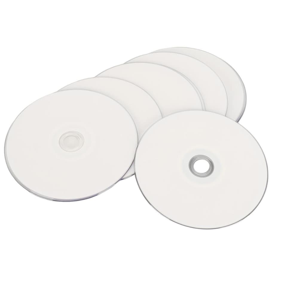 10 CD-R 700MB 52X Wide Inkjet Printable Elgin Branco Para Impressão