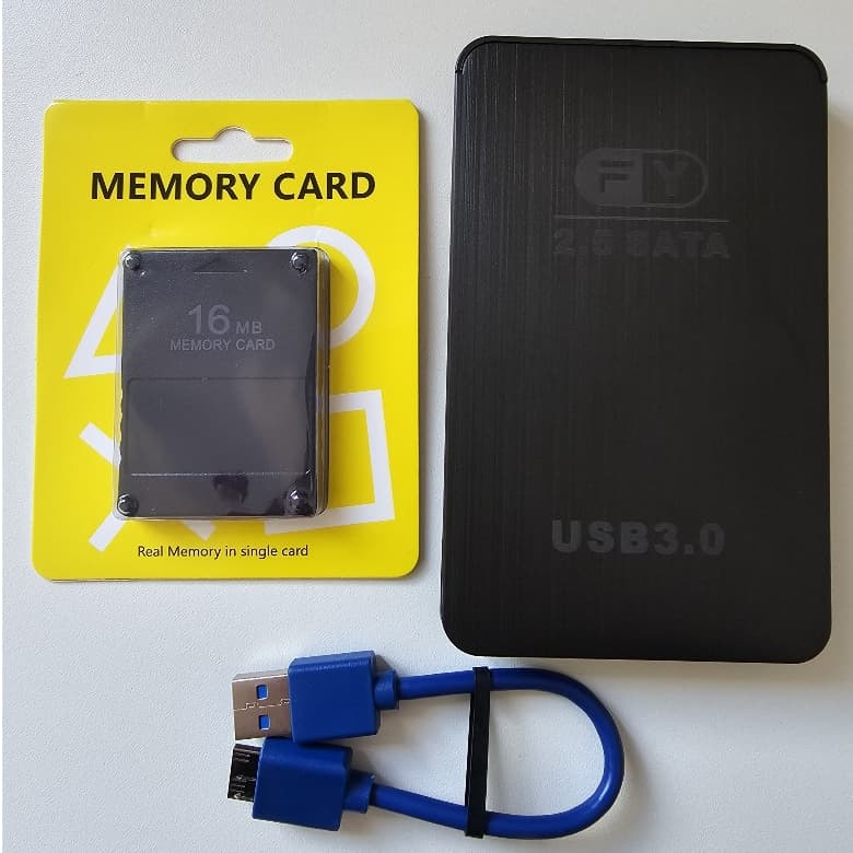 KIT OPL Memory Card + HD 320GB para PS2 Pronto para uso