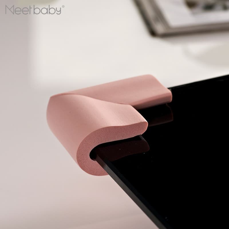 Cantoneira Mesa de Vidro Protetor De Quina Canto Eva Adesivo Bebê Criança 08 mm