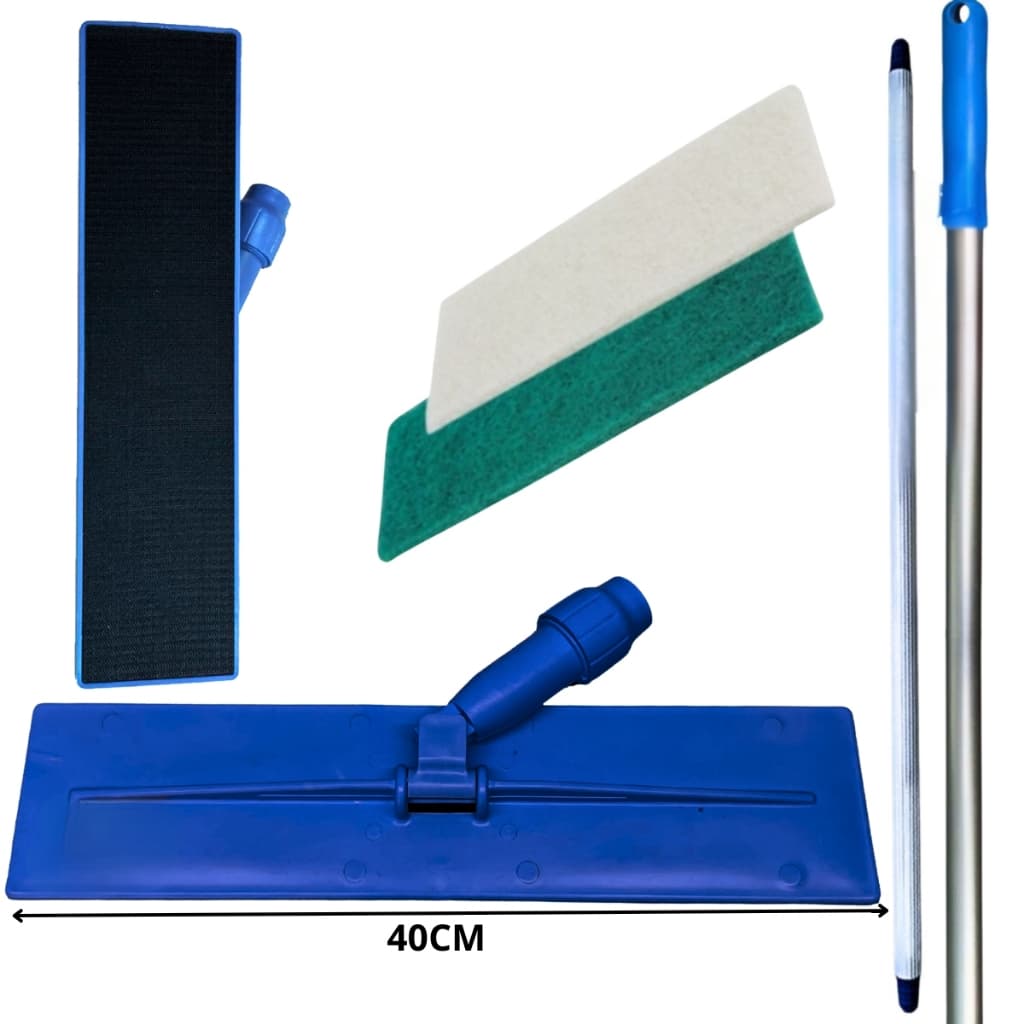 Kit Suporte Limpa Tudo Grande + 2 Fibras Big Cabo Alumínio1,60 Extensor