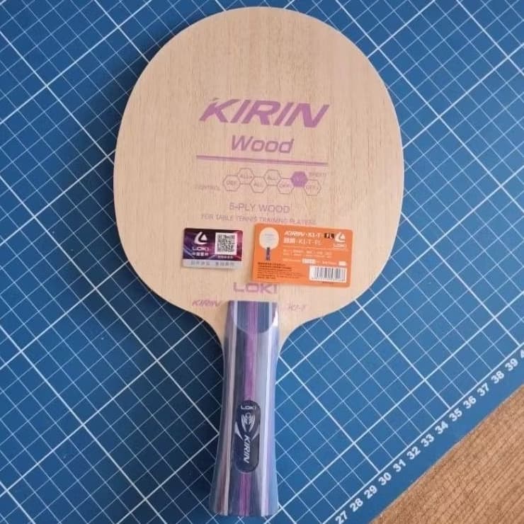 Raquete Profissional de Tênis de mesa/Ping Pong k1-T Wood 5 camadas Clássica/Classineta ITTF Roxa Lilás