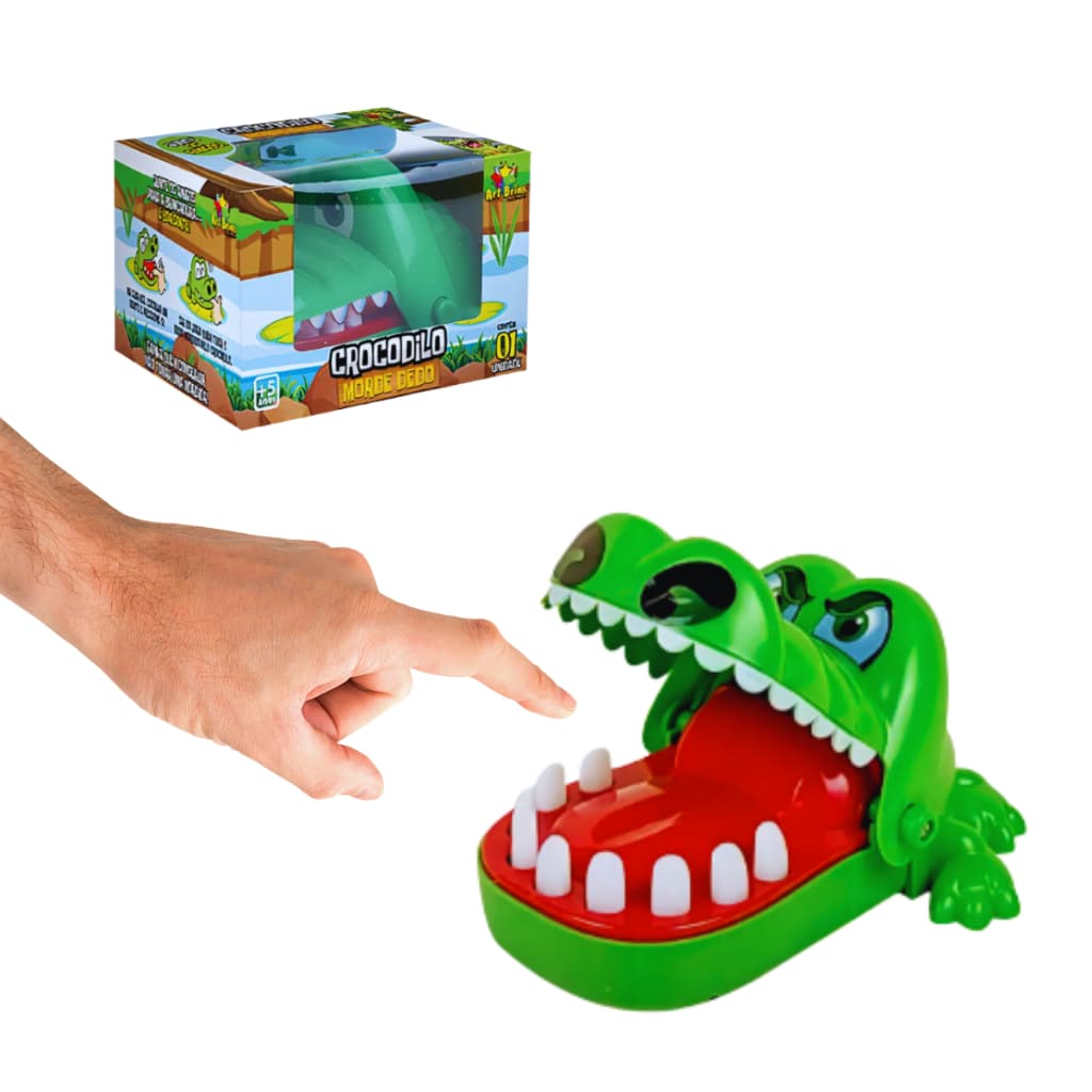 Jogo Jacaré Morde Dedo Divertido para Crianças – Brinquedo Educativo e Interativo