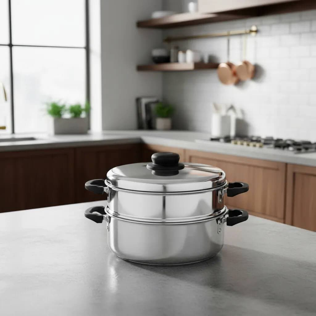 Aquecedor de arroz e panela de legumes no vapor tam 20