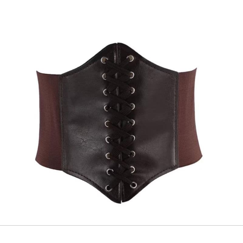 Espartilho Largo Feminino Cinto Elástico Cintura Chincher Para Vestidos e Bodycon