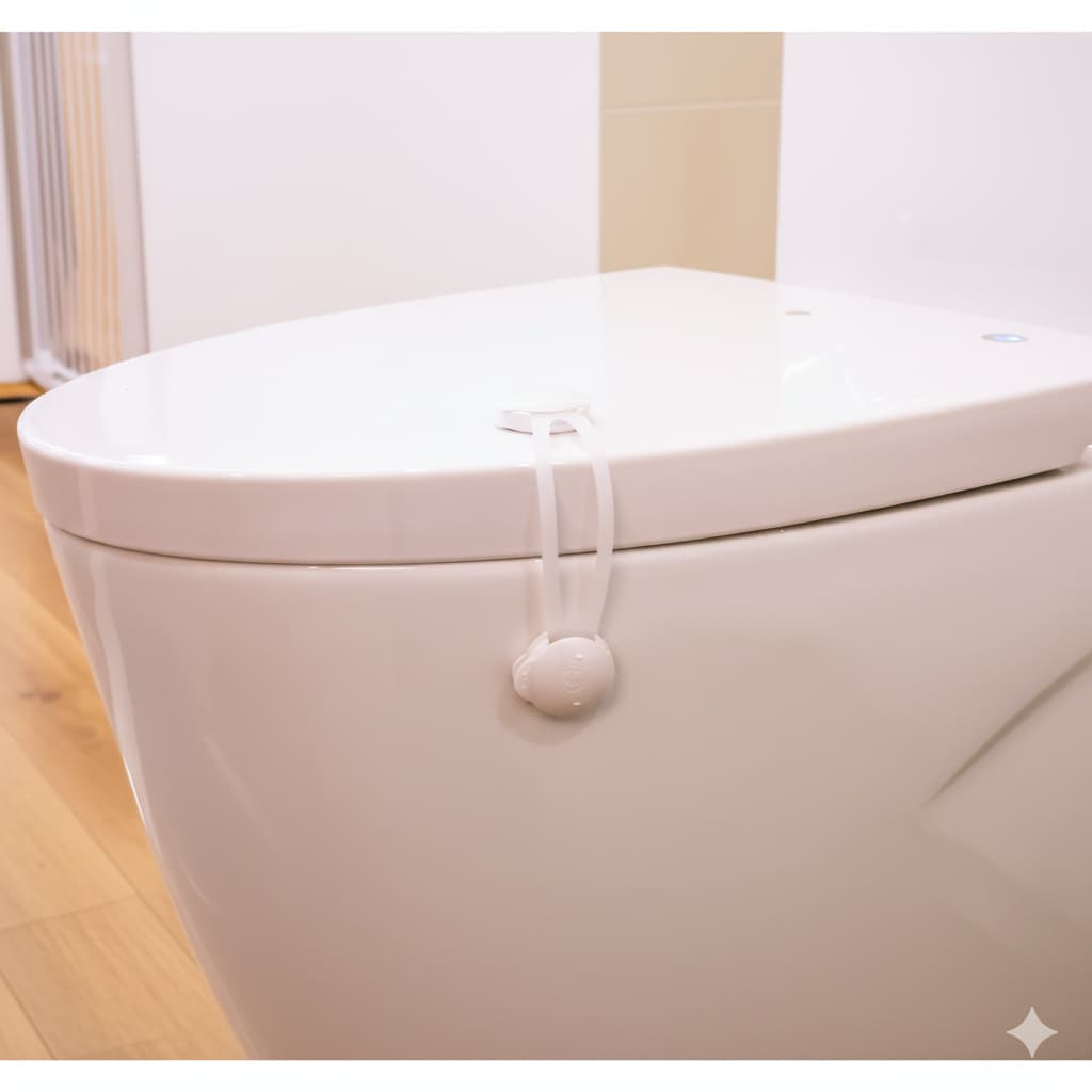 Travas De Seguranca Bebe Para Vaso Sanitário Puxador