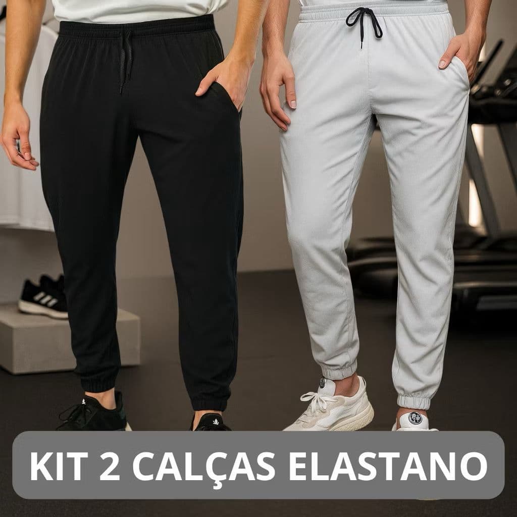 Kit 2 Calça Corta Vento símbolo Refletivo Dri Fit Jogger A PRONTA ENTREGA