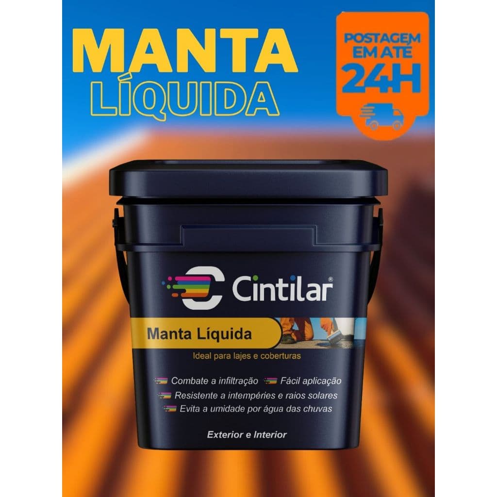 Manta liquida Cintilar Borracha liquida Impermeável Resistênte 18kg 16kg 13kg