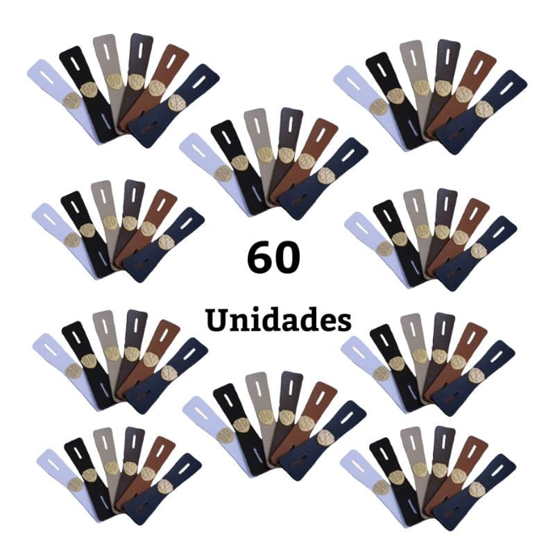 Kit prendedor de gravata modelo invisível revenda - 60 unidades