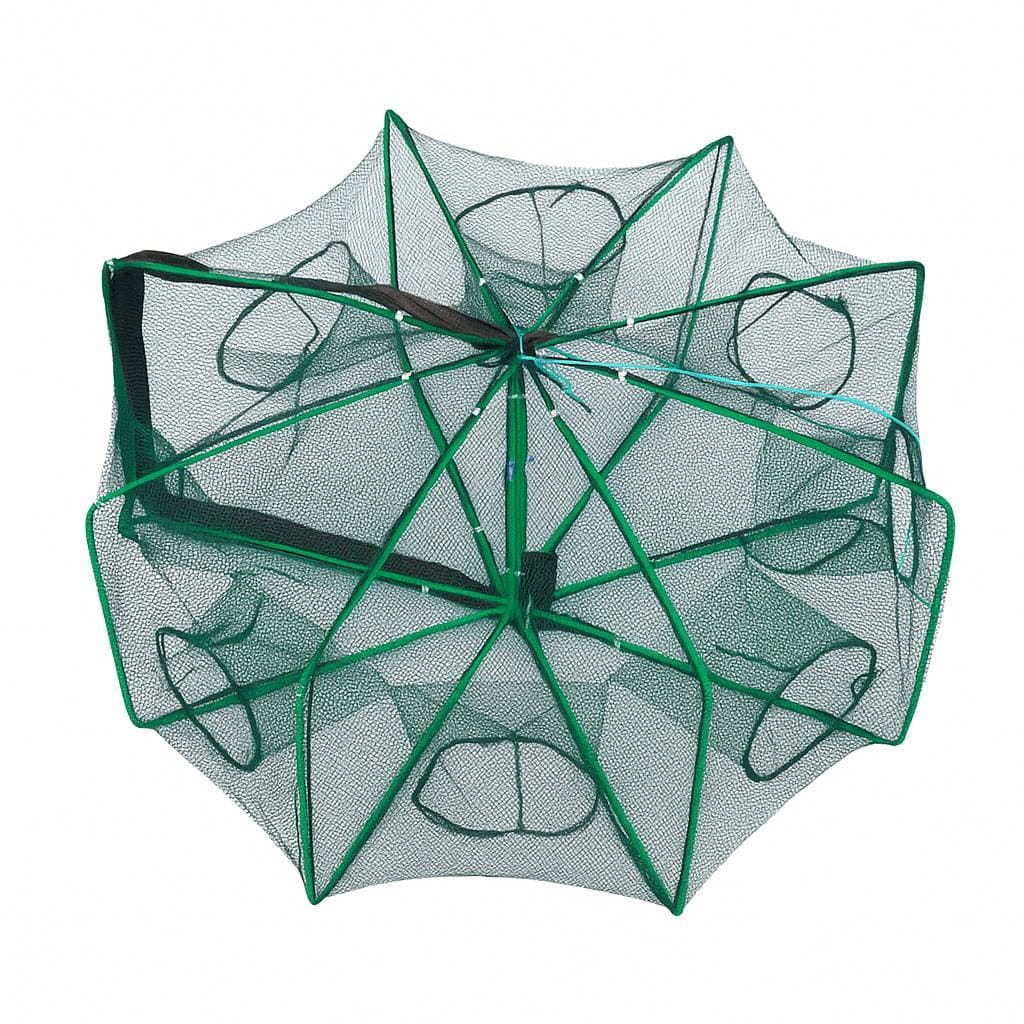 Armadilha De Peixes Covo 8 Bocas Quadrada Resistente Fácil Transporte