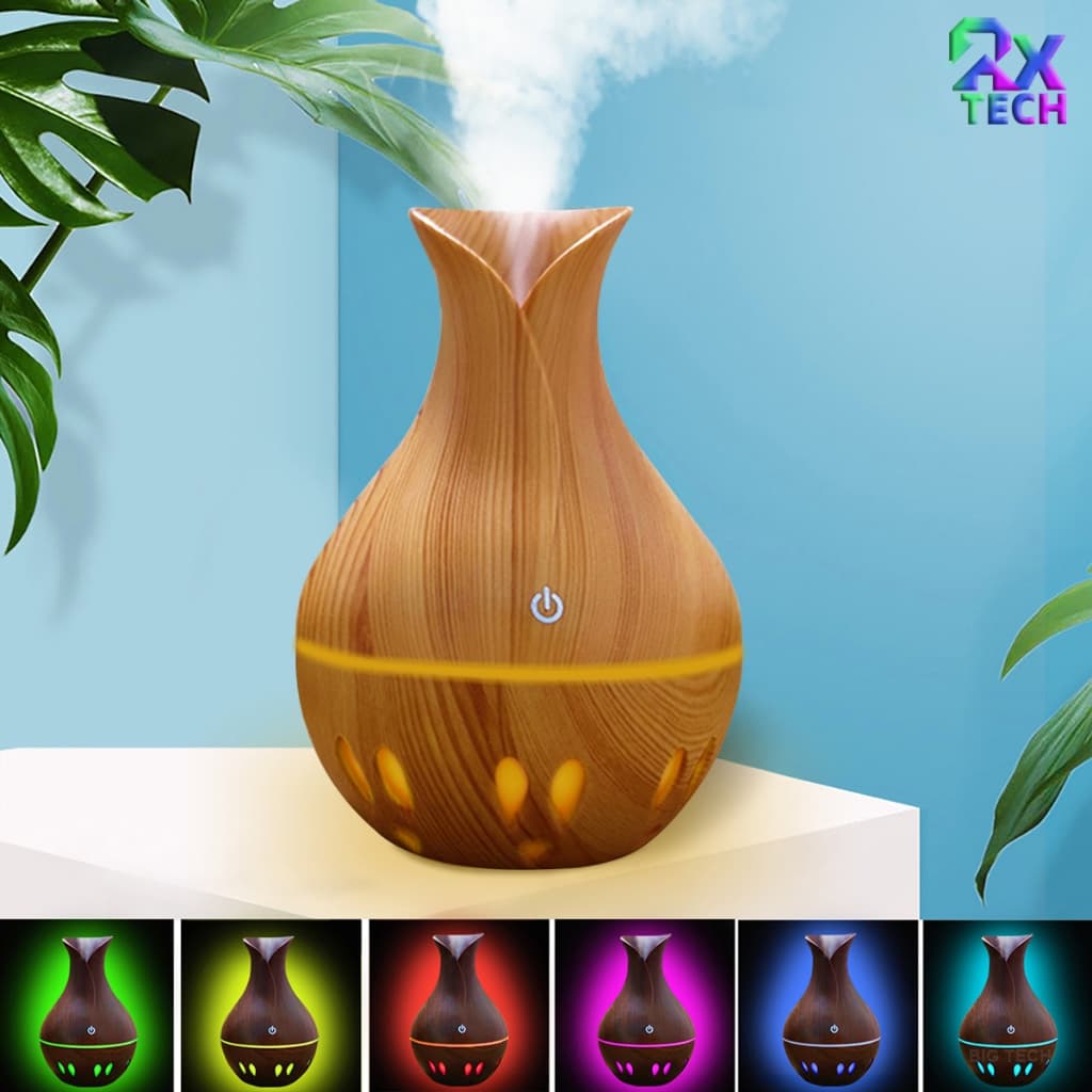 Umidificador De Ar E Difusor Aromatizador Grande 8H LED De Ambiente Eletrico Humidificador Ultrassônico Portátil