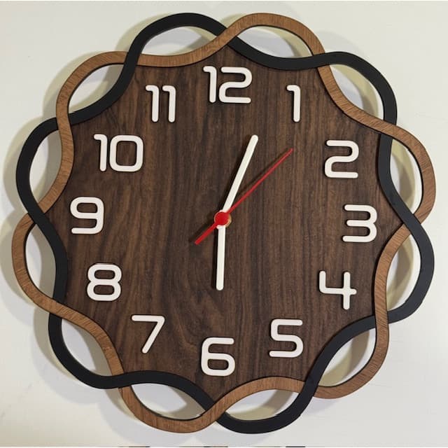 Relógio de Parede Trançado em MDF