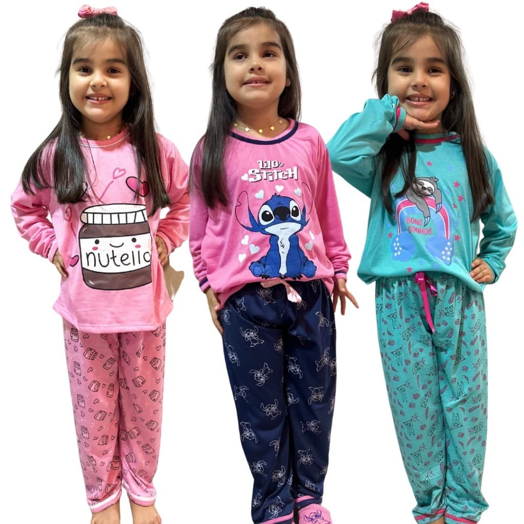 Pijama Infantil Longo Feminino