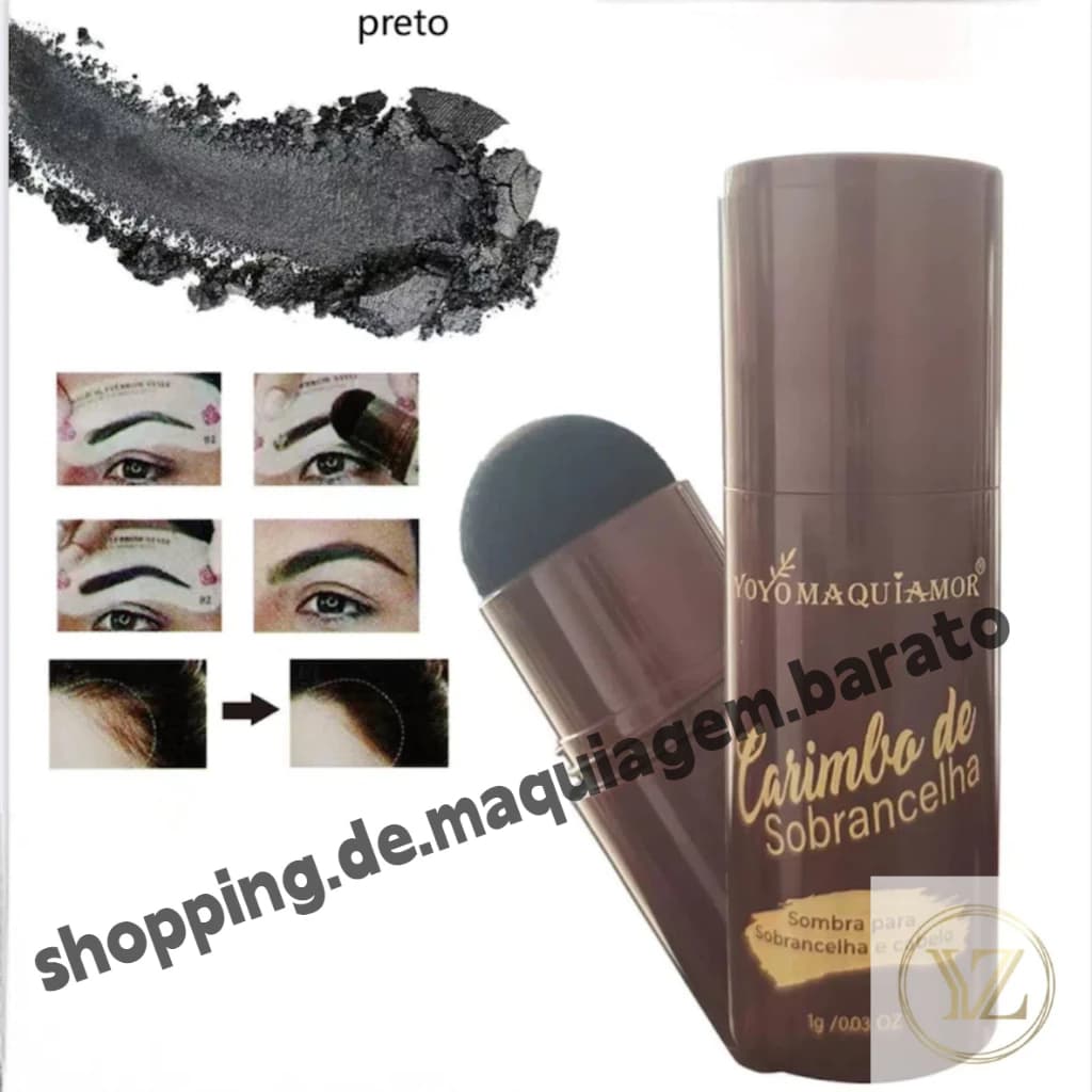 Linha Do Cabelo Carimbo Sobrancelha Pó Maquiagem Corretivo À Prova D'água Capa Natural Unissex Reparo De