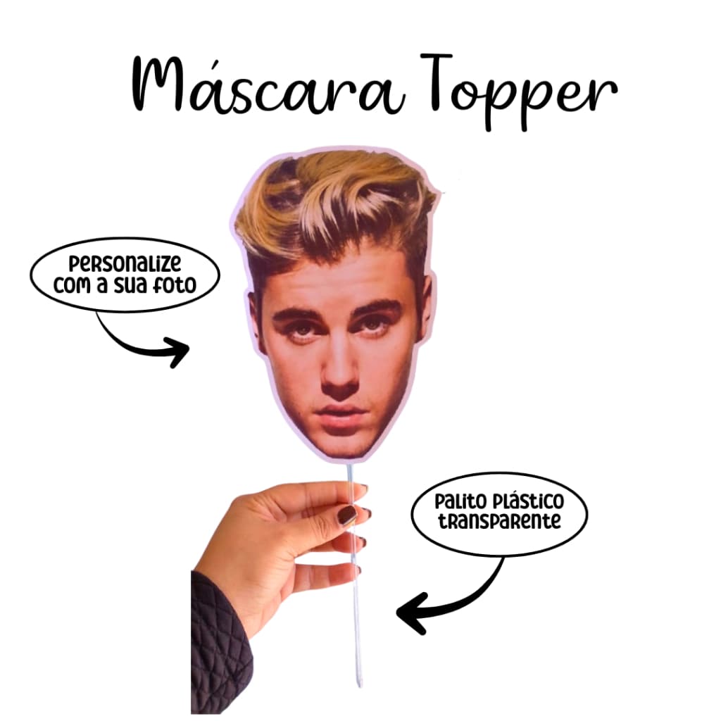 Máscara com Foto Despedida de Solteiro Chá de Lingerie Cozinha Noivo