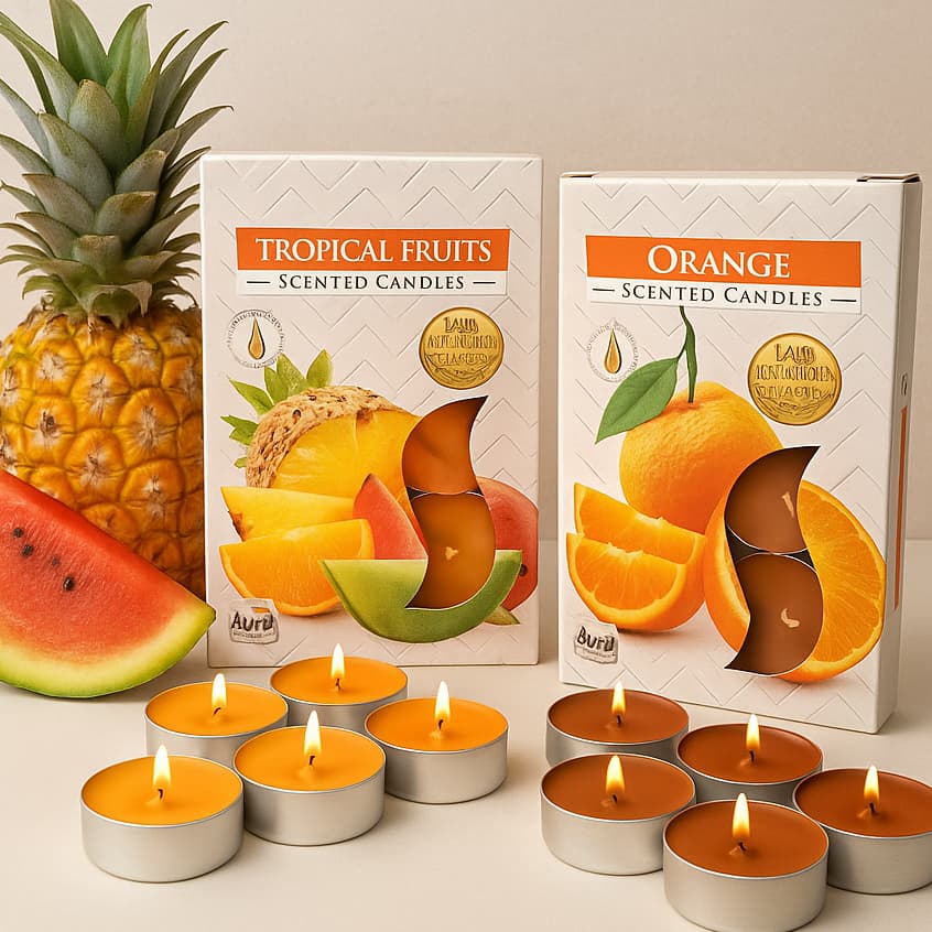 Velas Aromáticas Aura 6 unidades - Importada da Polônia