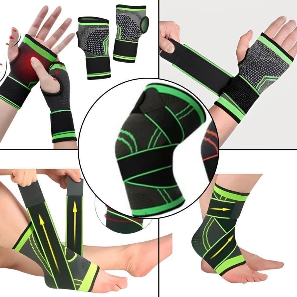 Tornozeleira/Joelheira /Cotoveleira /Munhequeira/Alça de pulso Ortopedica Compressão