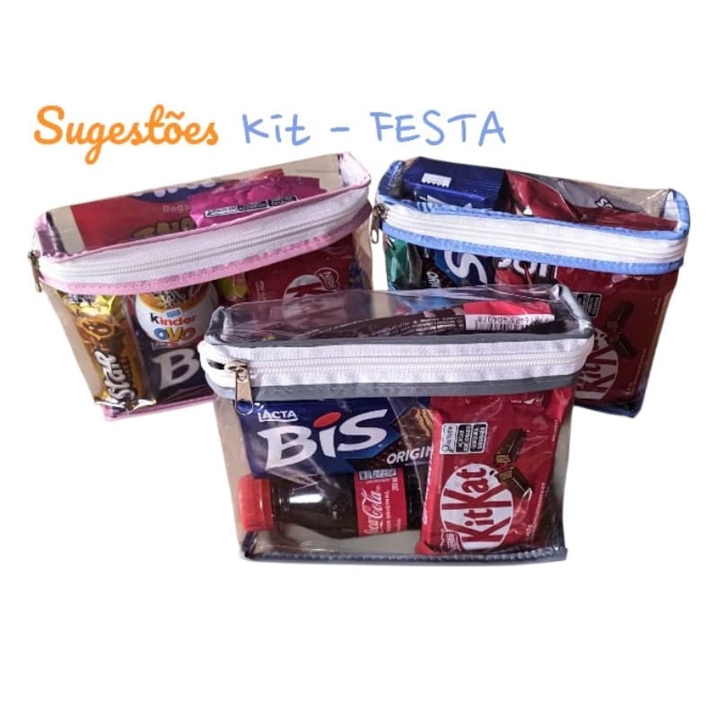 Kit c/15 und Necessaire Organizador Infantil - Rosa e Azul - Perfeito para Guardar Utensílios e Roupas de Recém-Nascidos