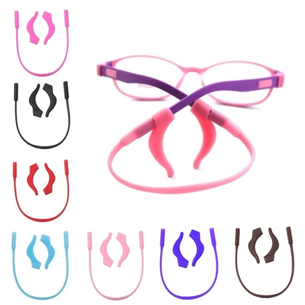 corda cordinha alça e suporte gancho de oculos adulto e infantil silicone