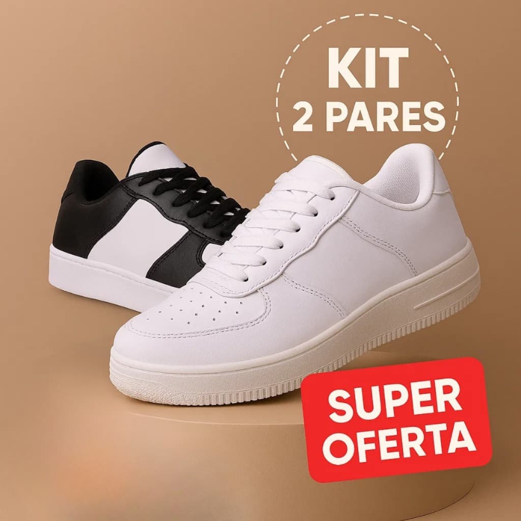Tênis Footwear Unissex Kit 2 Pares – Segurança e Conforto Garantidos