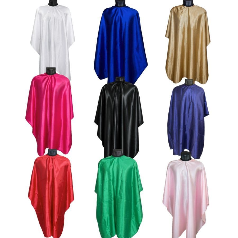 Capa de Corte - Adulto/Infantil - Lisa Cetim Profissional Barbeiros Cabeleireiro Barbershop