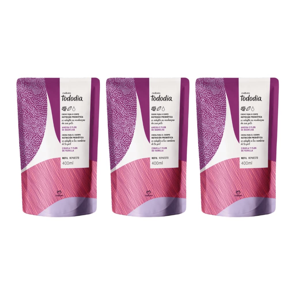 Refil Natura Tododia Ameixa e Flor de Baunilha 400ml