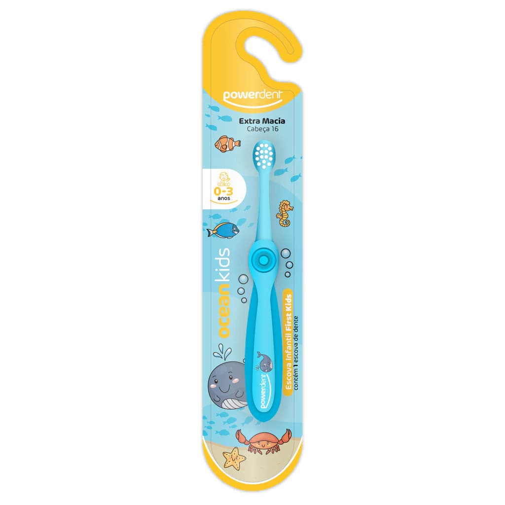 ESCOVA DE DENTE INF.1 A 3 ANOS OCEAN KIDS