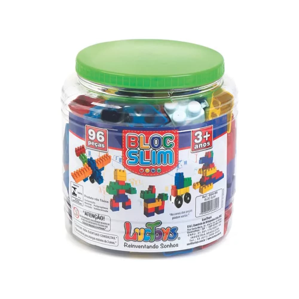 Blocos de Montar Peças Pote Brinquedo Didático Educativo Kit P/ Festa Aniversário Infantil Criança