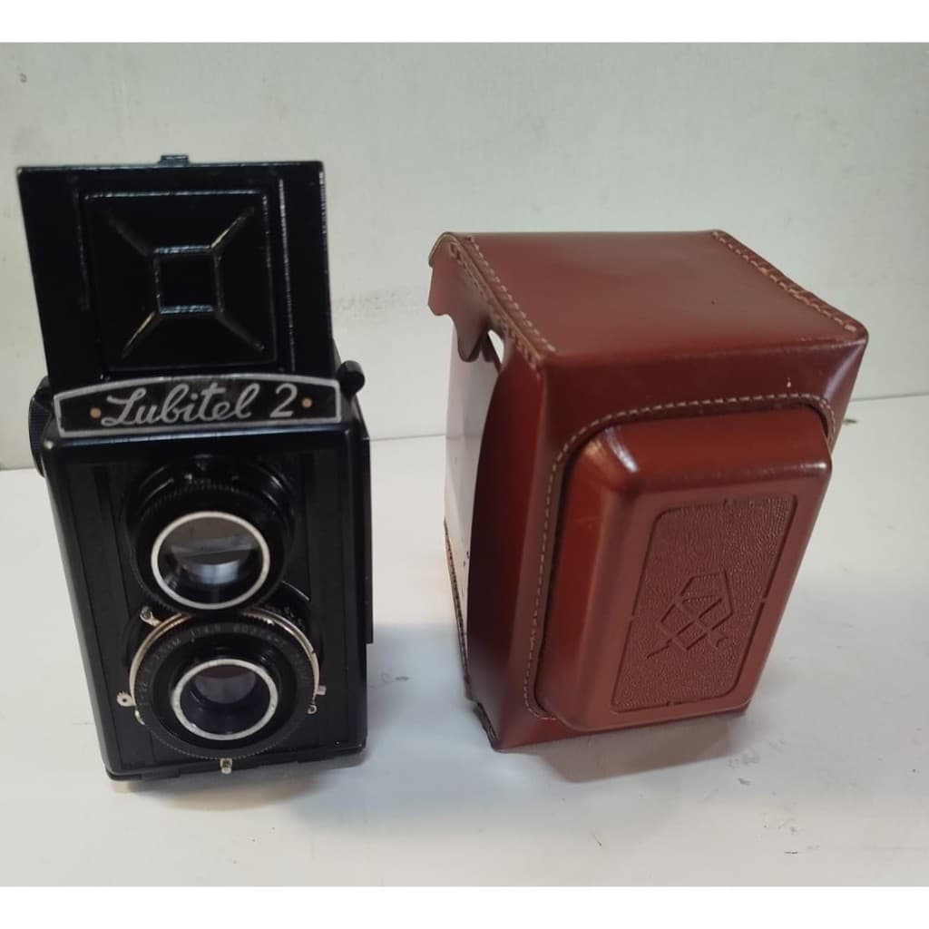 Câmera de filme Lubitel-2 formato médio com lente T-22 TLR 6x6 URSS