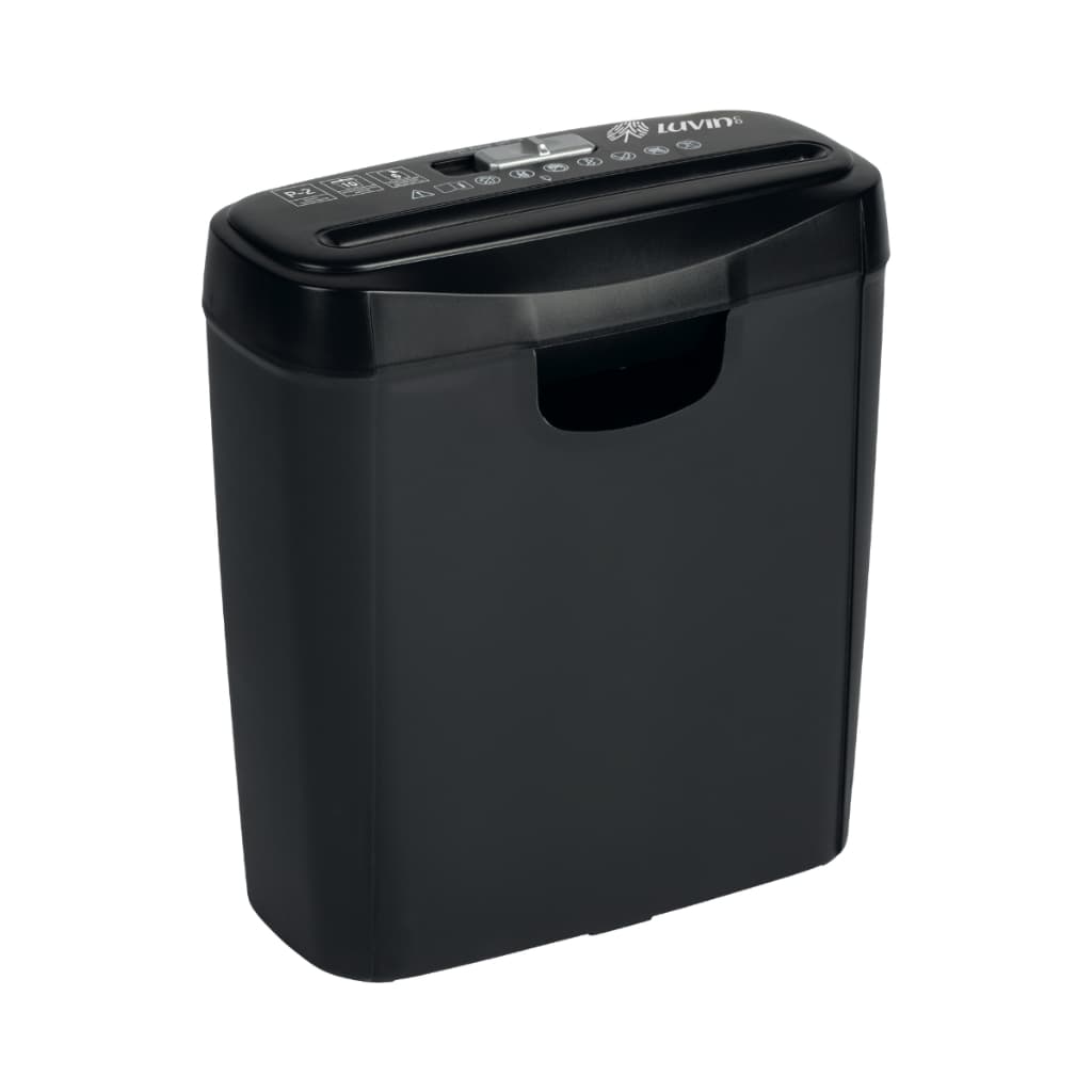 Fragmentadora de Papel Eletrica Automática Trituradora Picotadora Silenciosa LuvinCo Preto