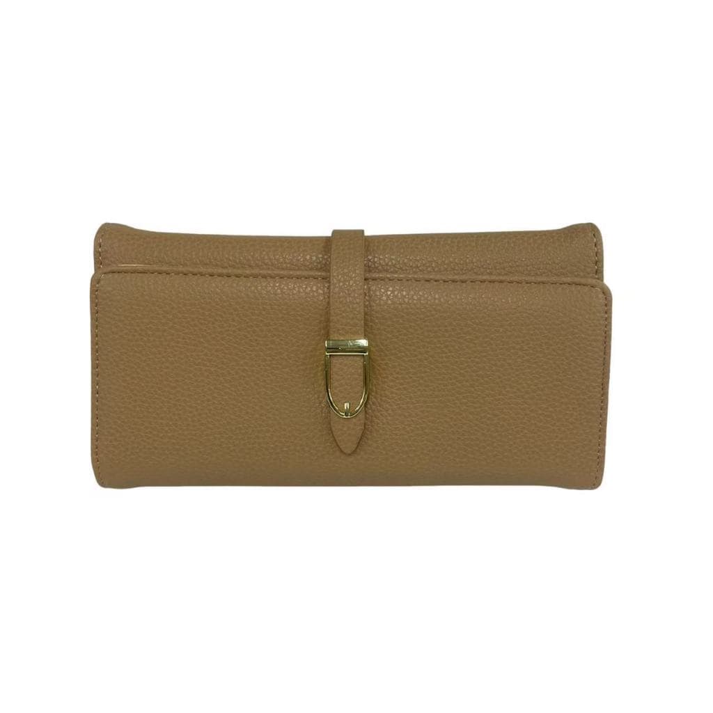 Carteira Feminina Comprida Grande Tripla Longa Porta Cartão Multiuso Com Alça Moda Elegante Fashion Couro Sintético