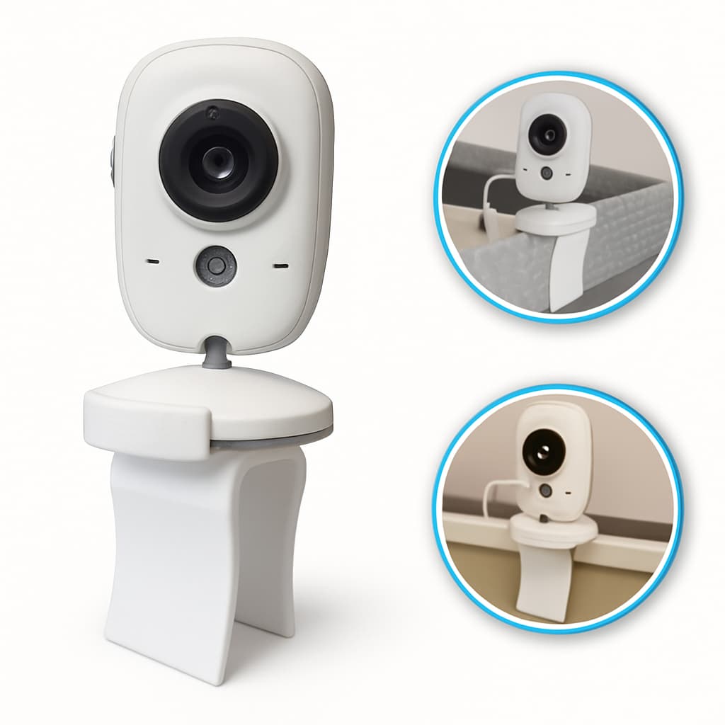 Suporte de Babá Eletrônica Para Berço Universal Ajustável Flexível Monitor Bebê