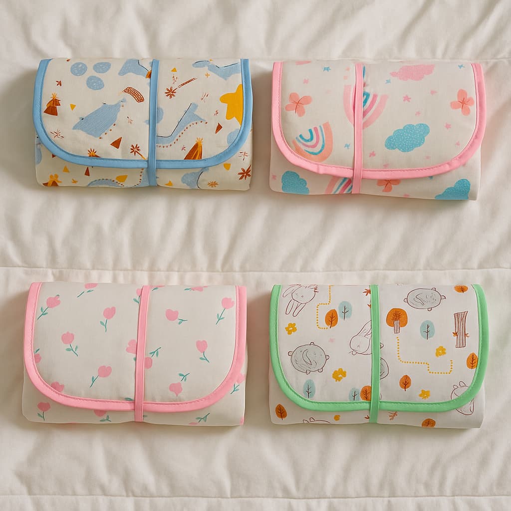 Trocador Portátil Bebê 100% Algodão Bolsa de Viagem Comoda Impermeável