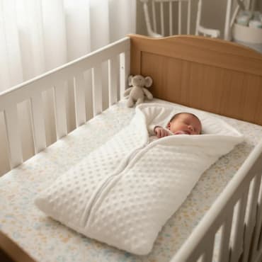 Porta Bebê Saco Dormir Acolchoado Tecido Soft Bolhas Menino e Menina.