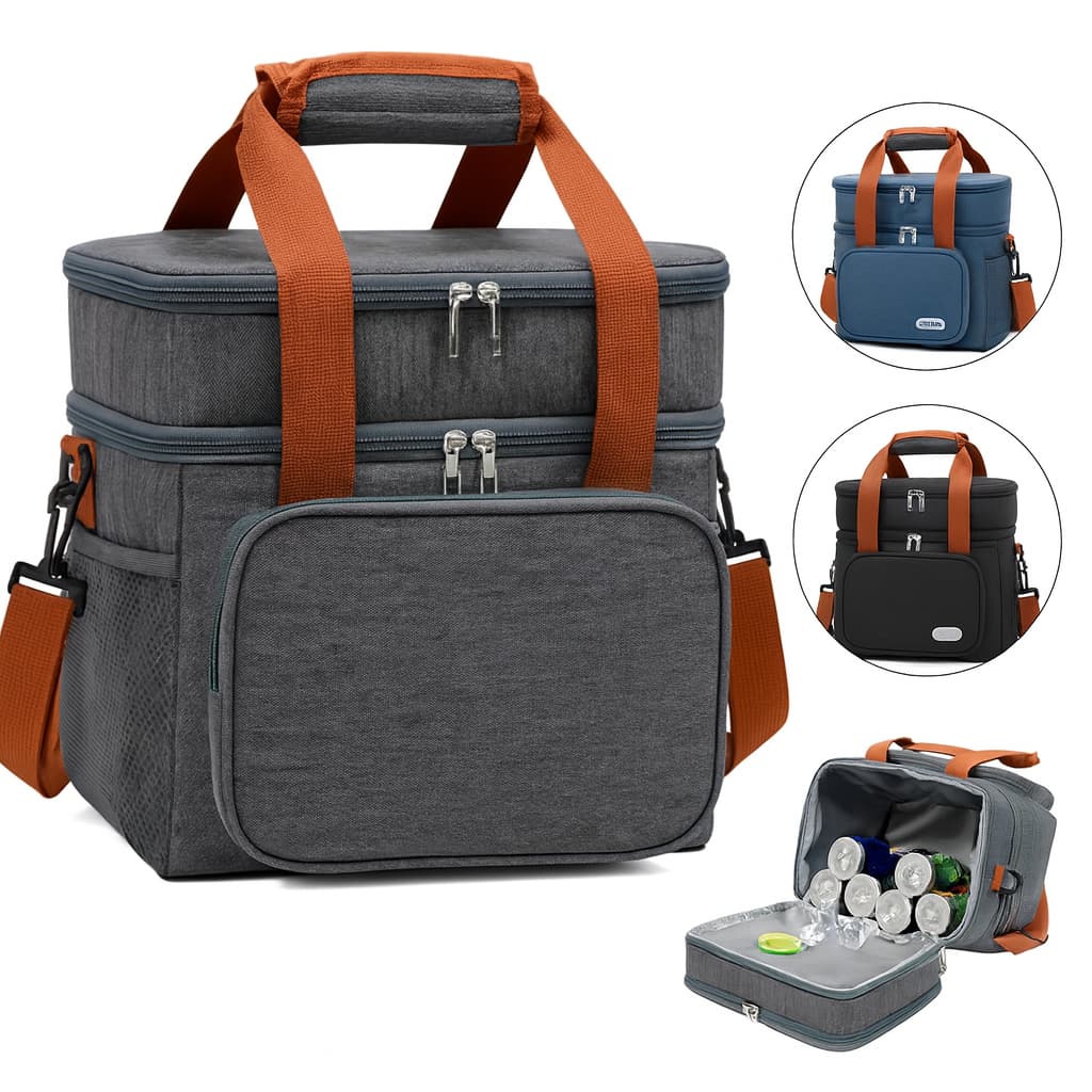 Bolsa Térmica Portátil 2 Andares 13L com Alça Reforçada TG