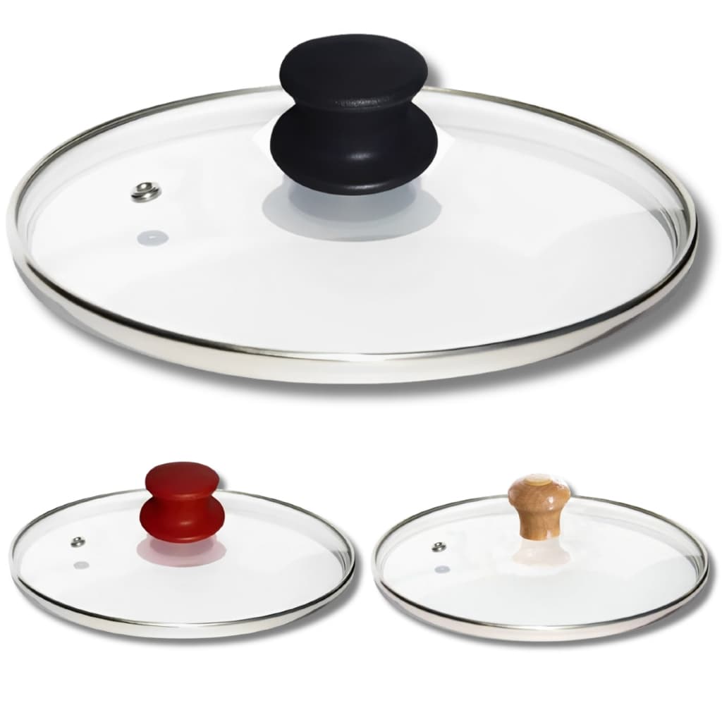 Tampa de Vidro Temperado Todos os Tamanhos Com Puxador Universal para Todas as Panelas e Frigideiras